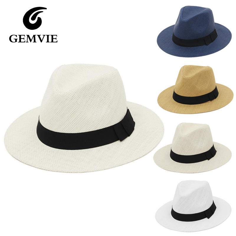 Bucket Hat Straw - Letni słomkowy kapelusz Panama dla kobiet