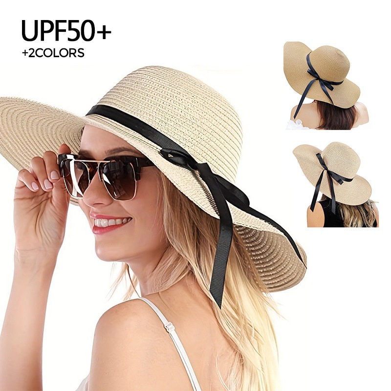 Bucket Hat Straw - Panama Simple Summer Beach Hat Casual