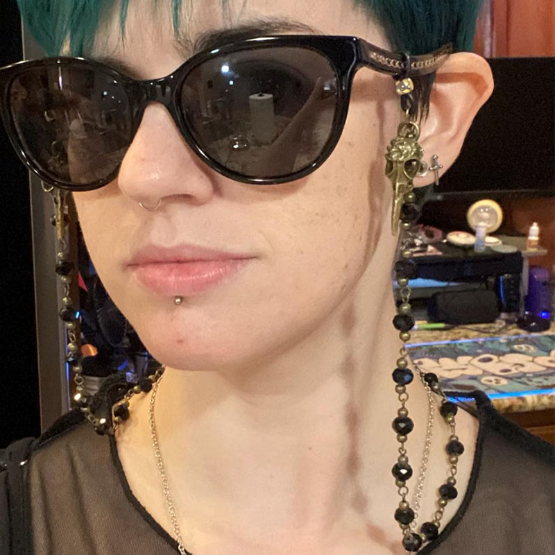 Gotycki ozdobny wrona oświadcz – Sunglass Retainer Cord recenzja i cena